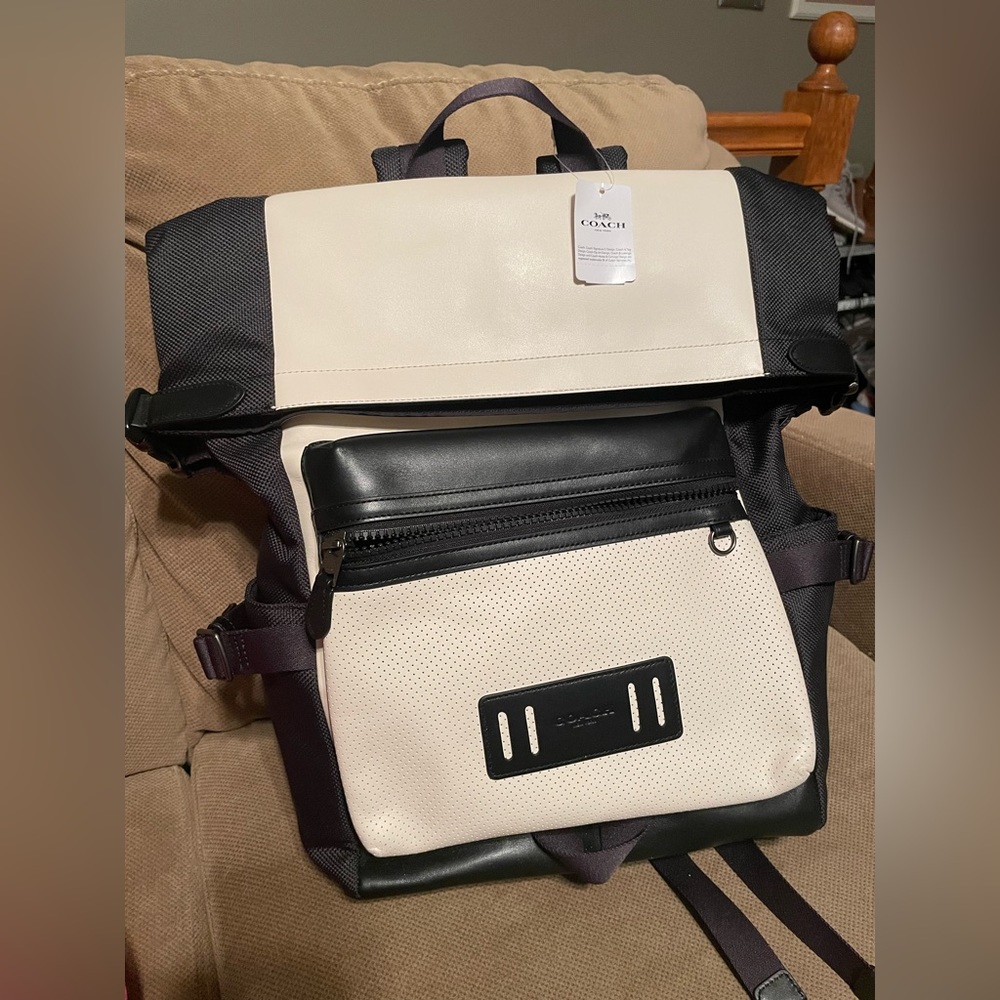 Coach Leather Backpack NWT